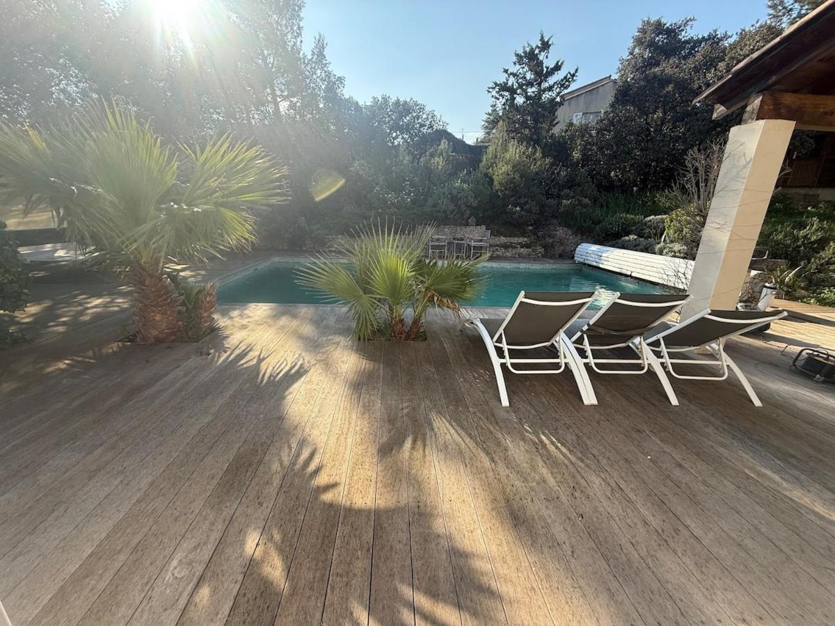 Le Havre De Paix En Garrigue 4 Chambres 3 Sdb Piscine Bezouce 외부 사진